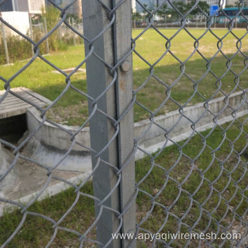 50*50mm Galvanized Chain Link Fence 6FT Cyclone Fence